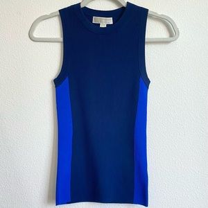 Michael Kors | Blue Sleeveless Fitted Top XS